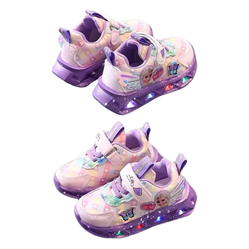 Baskets Enfant LED – Style Princesse Magique
