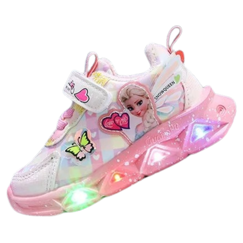 Baskets Enfant LED – Style Princesse Magique