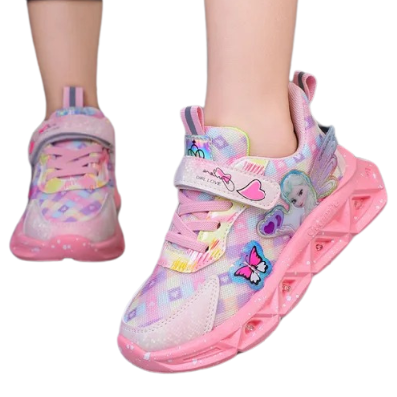 Baskets Enfant LED – Style Princesse Magique