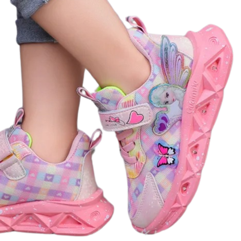 Baskets Enfant LED – Style Princesse Magique
