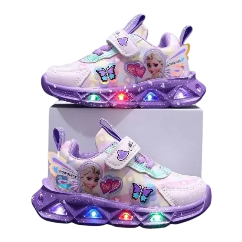 Baskets Enfant LED – Style Princesse Magique
