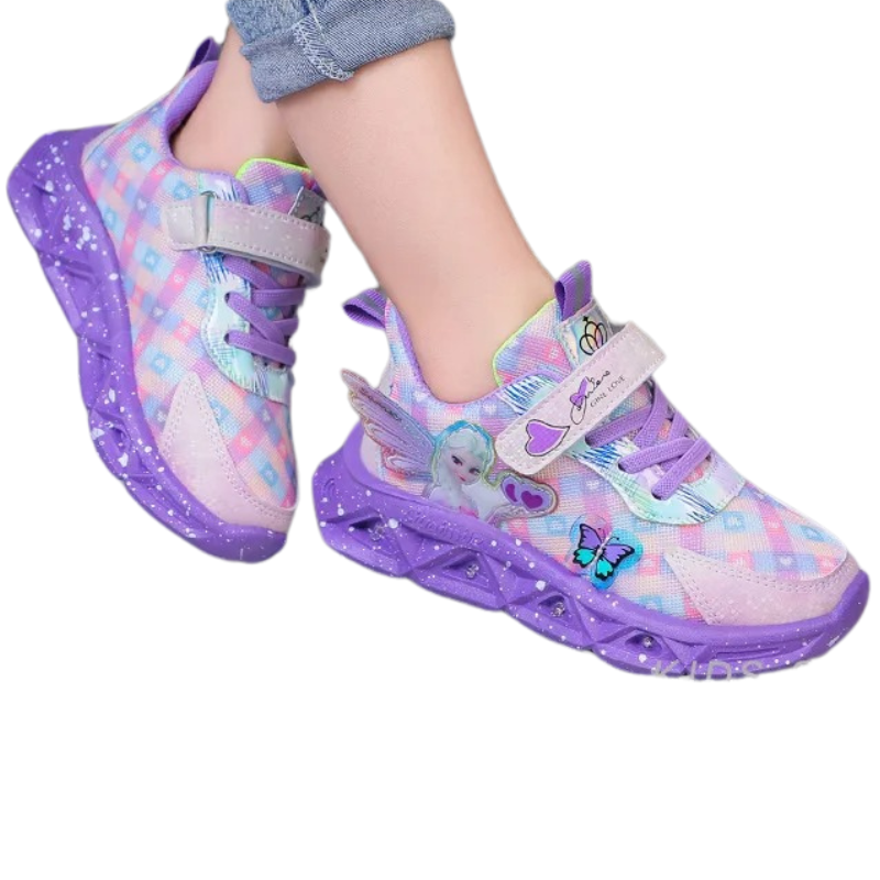 Baskets Enfant LED – Style Princesse Magique