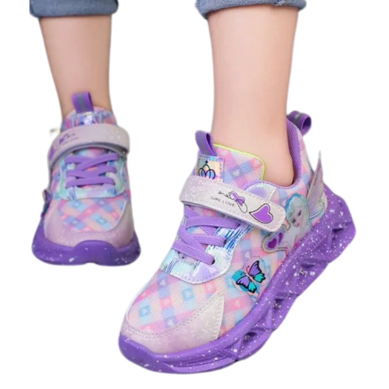 Baskets Enfant LED – Style Princesse Magique