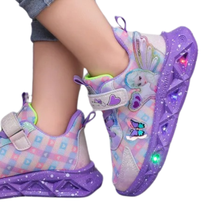 Baskets Enfant LED – Style Princesse Magique