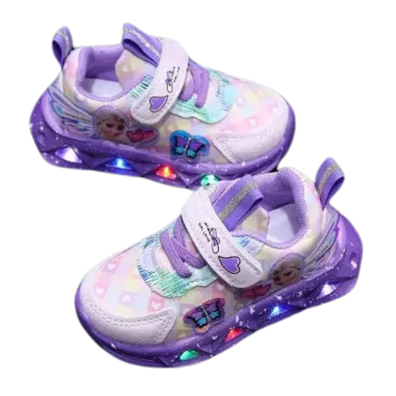 Baskets Enfant LED – Style Princesse Magique