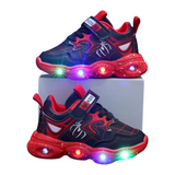 Baskets Enfant LED – Motif Héros Araignée
