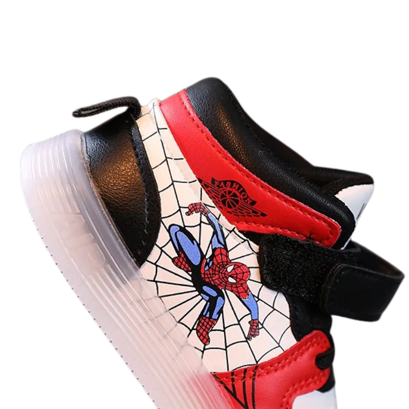 Baskets Enfant Lumineuses Design Araignée