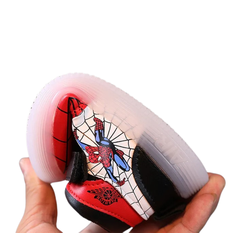 Baskets Enfant Lumineuses Design Araignée