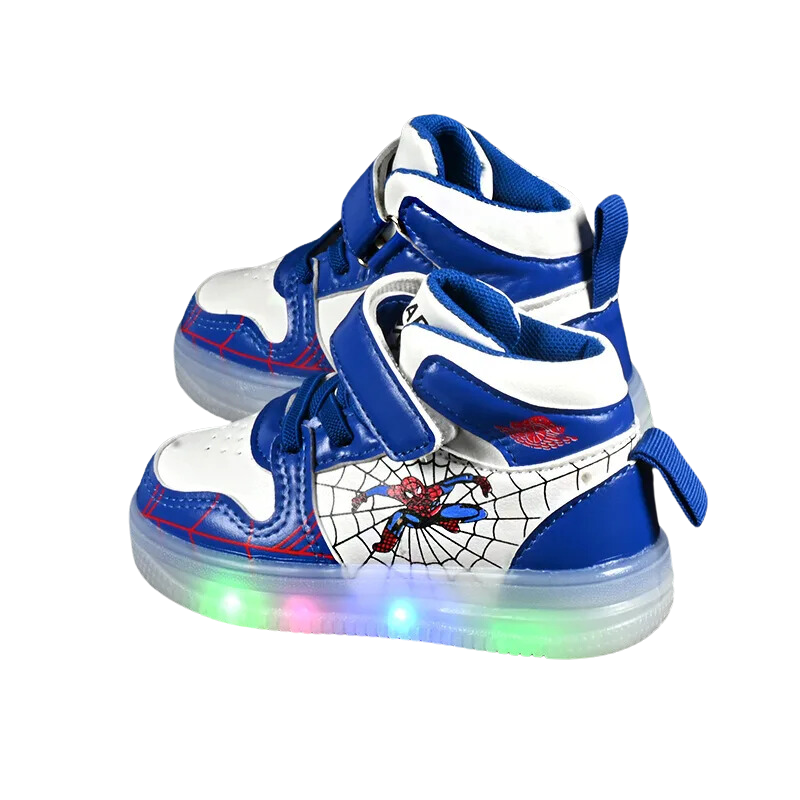 Baskets Enfant Lumineuses Design Araignée