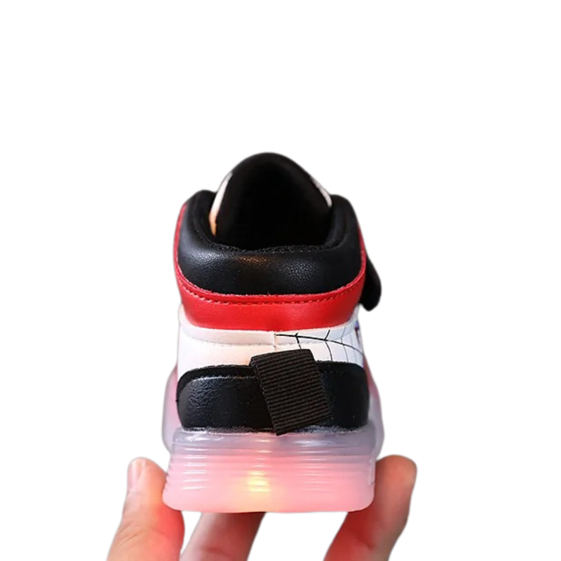 Baskets Enfant Lumineuses Design Araignée