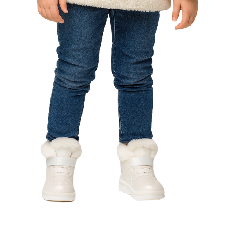 Baskets Enfant Unisexe avec Doublure en Peluche