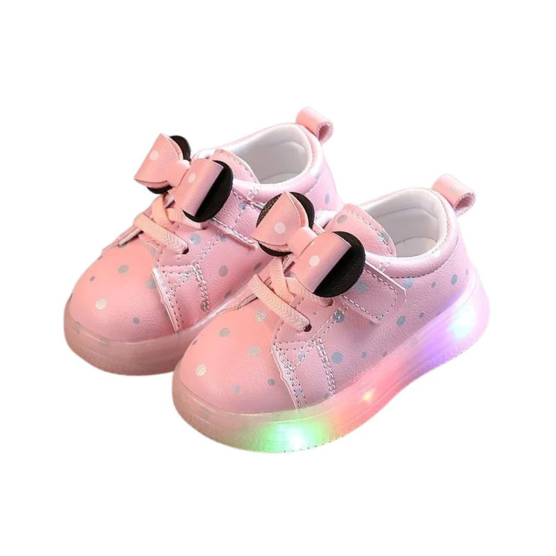 Baskets Enfant à LED pour Fille