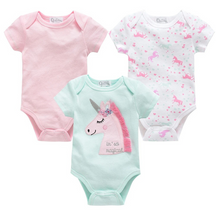 Body Fille à Manches Courtes – Licorne Personnalisée