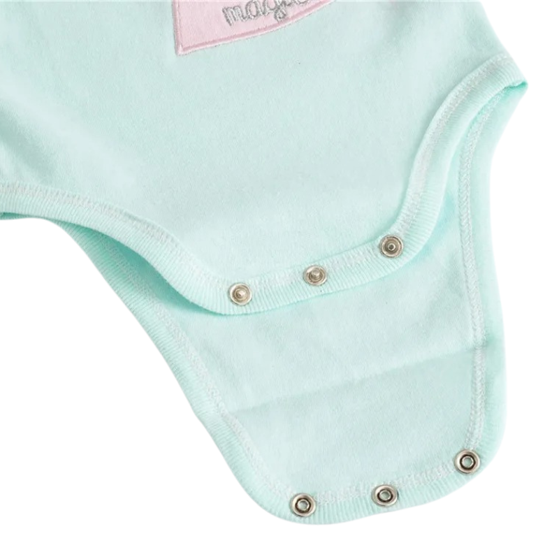 Body Fille à Manches Courtes – Licorne Personnalisée