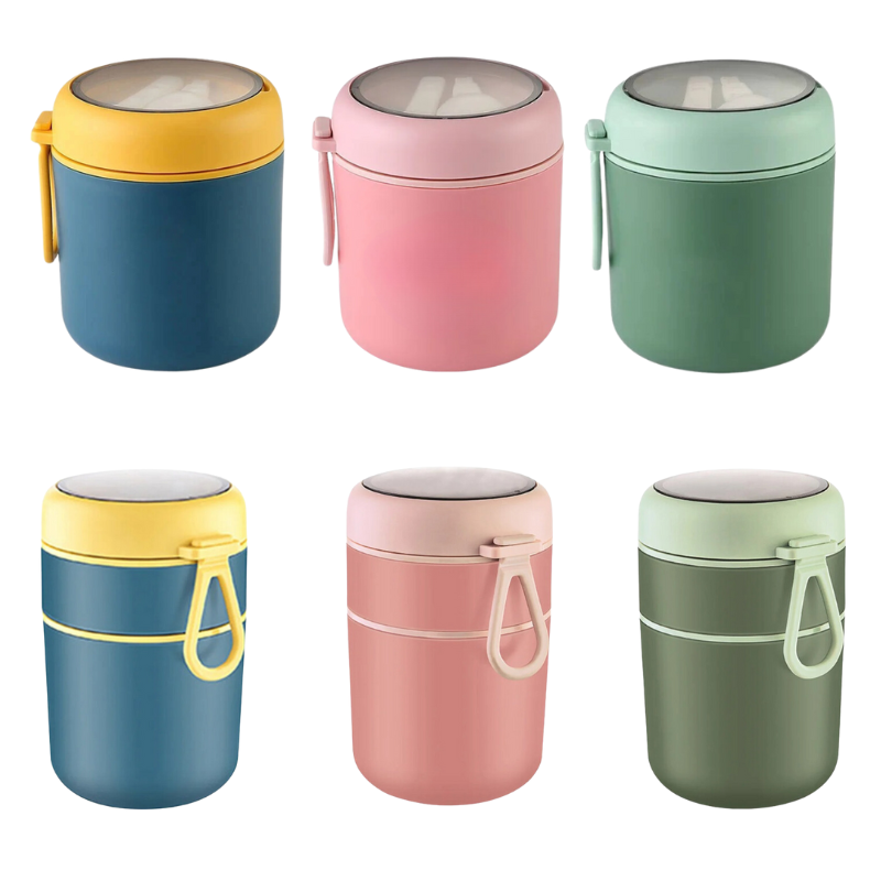 Boîte Isotherme Enfant en Acier Inoxydable avec Cuillère Offerte