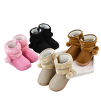 Bottes d’Hiver Enfant – Pompons & Doublure Laine
