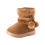 Bottes d’Hiver Enfant – Pompons & Doublure Laine