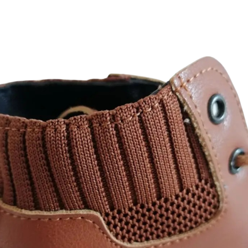 Bottes de Combat en Cuir pour Enfant Doublées en Peluche