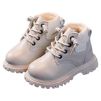 Bottes de Combat en Cuir pour Enfant Doublées en Peluche