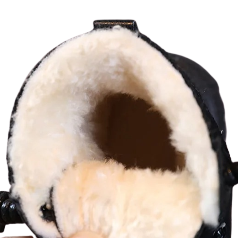 Bottes de Combat en Cuir pour Enfant Doublées en Peluche