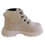 Bottes de Combat en Cuir pour Enfant Doublées en Peluche