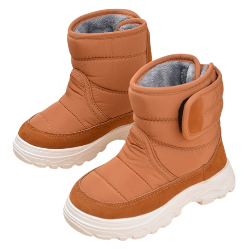Bottines Enfant Fourrées avec Fermeture Velcro