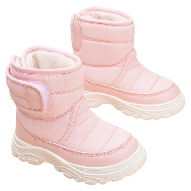 Bottines Enfant Fourrées avec Fermeture Velcro