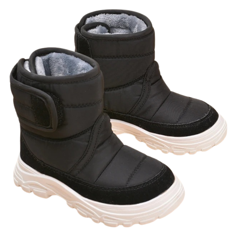 Bottines Enfant Fourrées avec Fermeture Velcro