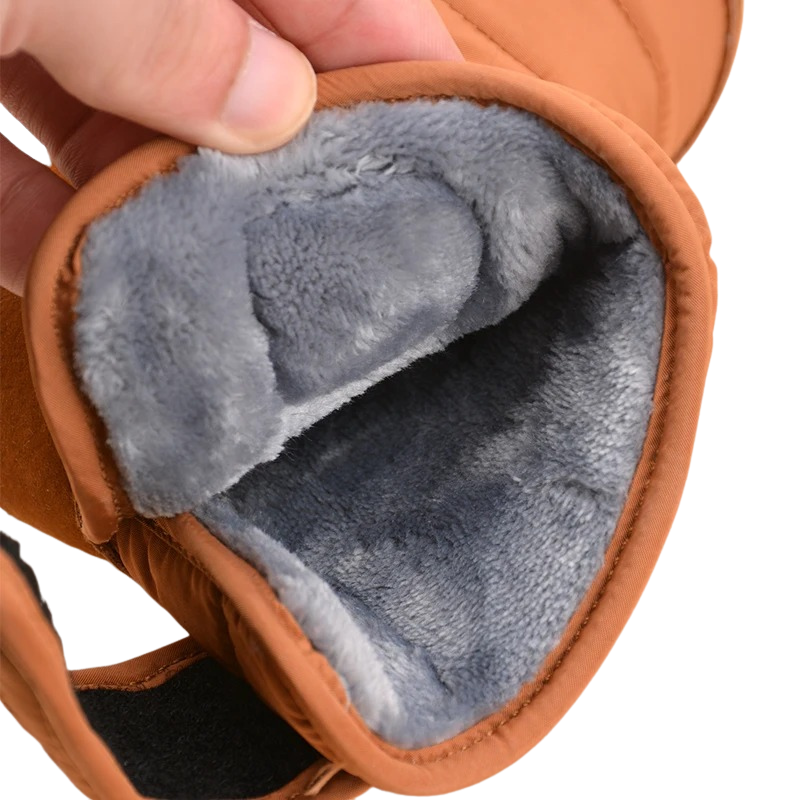 Bottines Enfant Fourrées avec Fermeture Velcro
