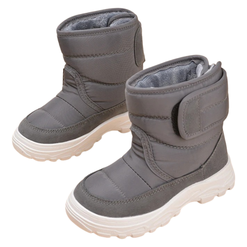 Bottines Enfant Fourrées avec Fermeture Velcro