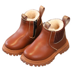 Bottines Enfant à Tige Courte avec Fermeture Éclair Latérale