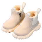 Bottines Enfant à Tige Courte avec Fermeture Éclair Latérale