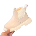 Bottines Enfant à Tige Courte avec Fermeture Éclair Latérale