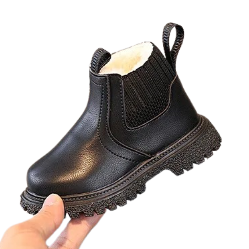 Bottines Enfant à Tige Courte avec Fermeture Éclair Latérale