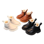 Bottines Enfant à Tige Courte avec Fermeture Éclair Latérale