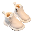 Bottines Enfant à Tige Courte avec Fermeture Éclair Latérale