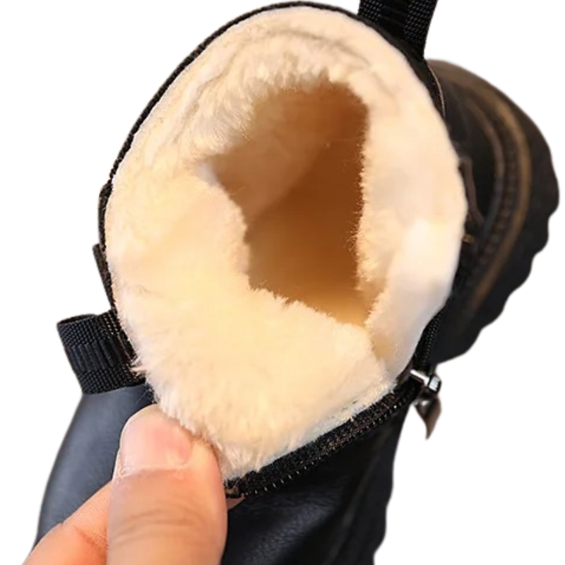 Bottines Enfant à Tige Courte avec Fermeture Éclair Latérale