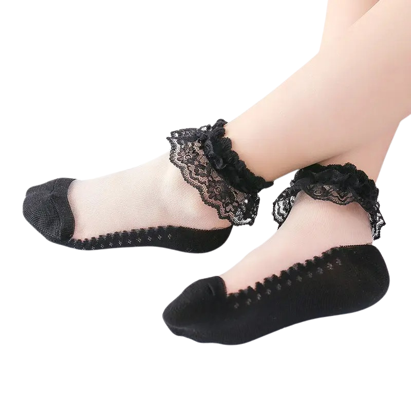 Chaussettes Bébé en Dentelle – Nouveau-Né Bambino