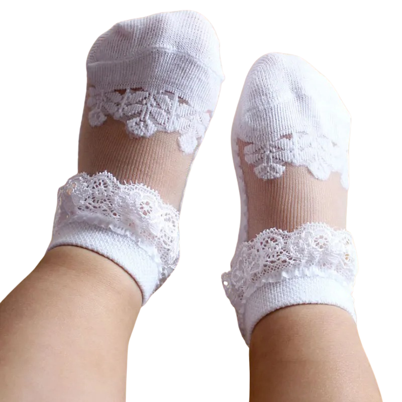 Chaussettes Bébé en Dentelle – Nouveau-Né Bambino