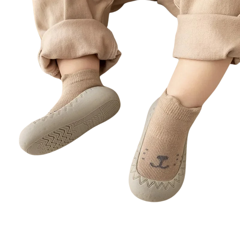 Chaussons-Chaussettes Antidérapants pour Bébé – Tige Moyenne