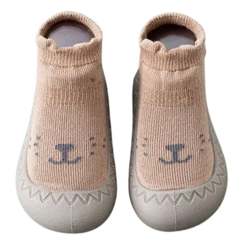 Chaussons-Chaussettes Antidérapants pour Bébé – Tige Moyenne
