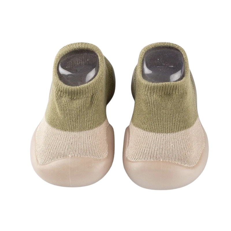 Chaussons-Chaussettes Souples Antidérapants pour Bébé