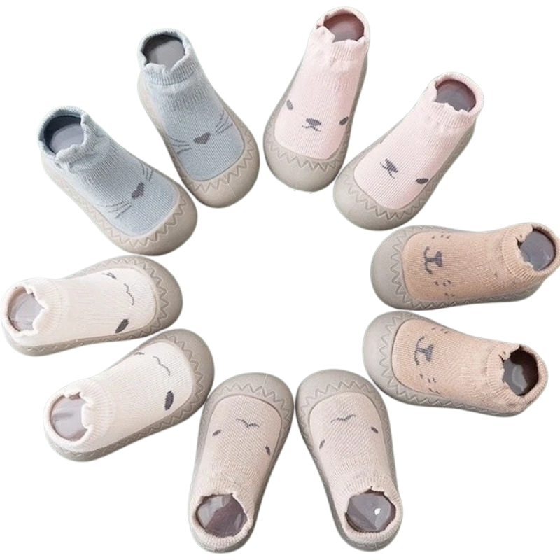 Chaussons-Chaussettes Antidérapants pour Bébé – Tige Moyenne