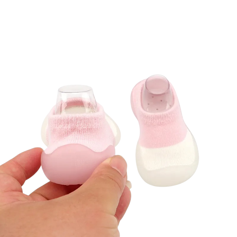 Chaussons-Chaussettes Souples Antidérapants pour Bébé