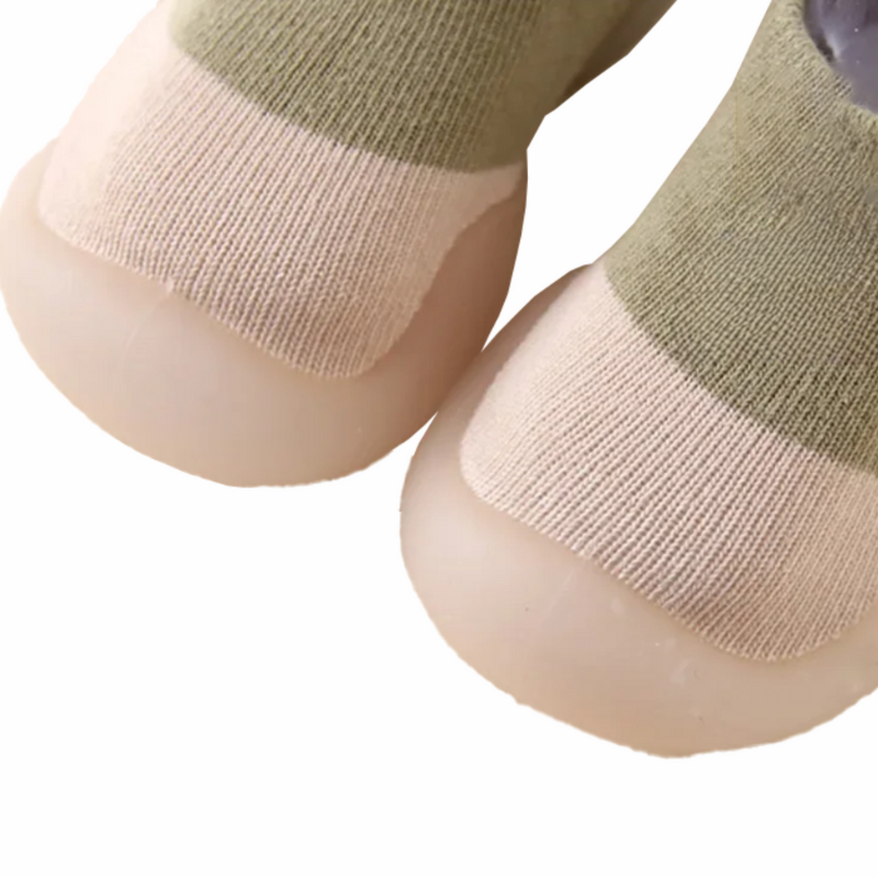 Chaussons-Chaussettes Souples Antidérapants pour Bébé
