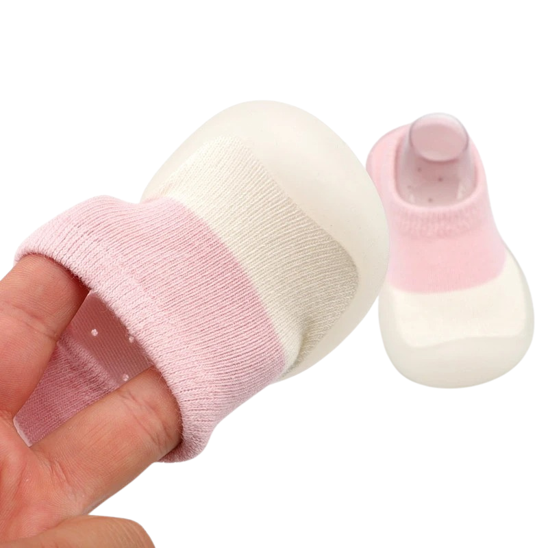 Chaussons-Chaussettes Souples Antidérapants pour Bébé