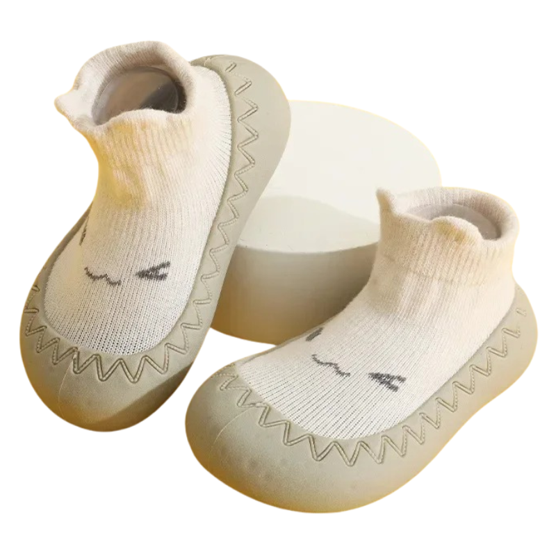 Chaussons-Chaussettes Antidérapants pour Bébé – Tige Moyenne