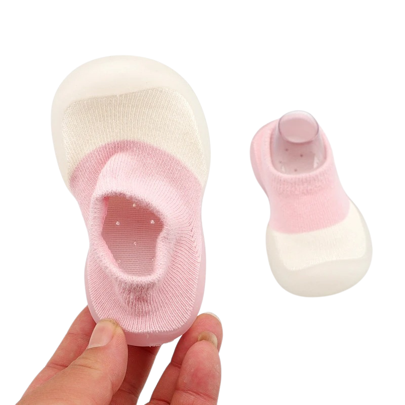 Chaussons-Chaussettes Souples Antidérapants pour Bébé