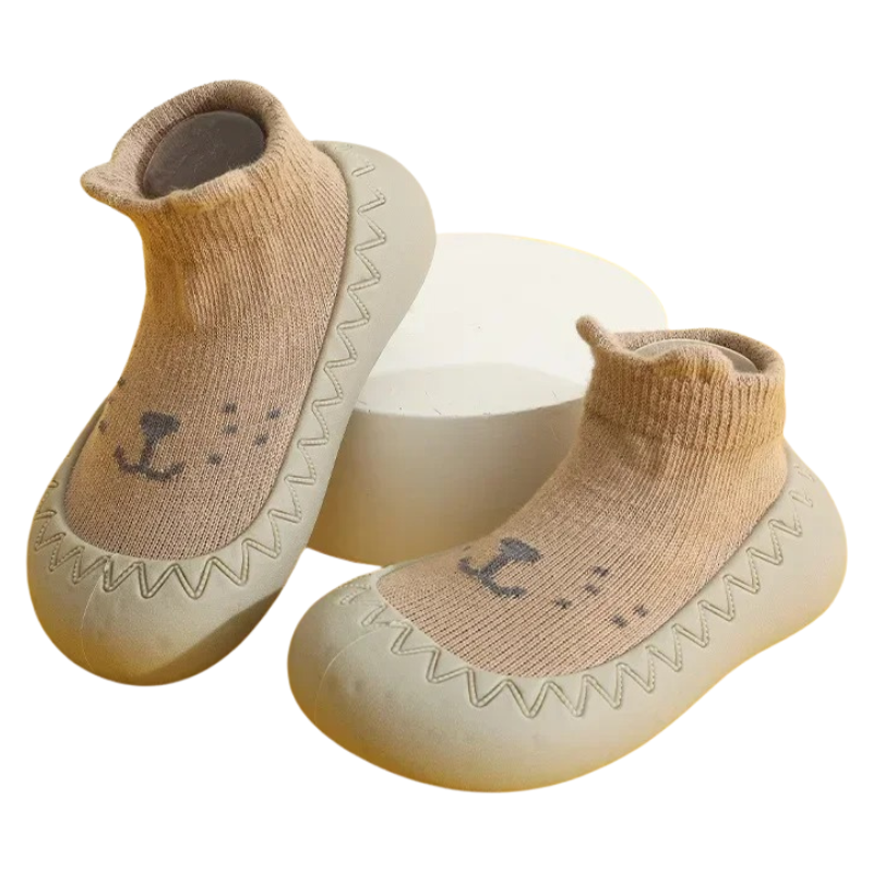 Chaussons-Chaussettes Antidérapants pour Bébé – Tige Moyenne