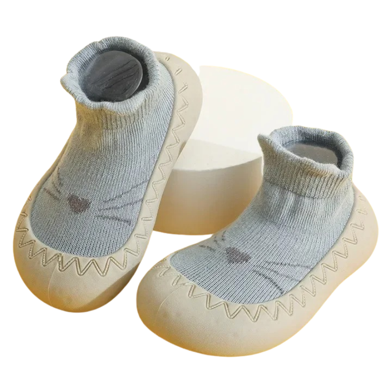 Chaussons-Chaussettes Antidérapants pour Bébé – Tige Moyenne